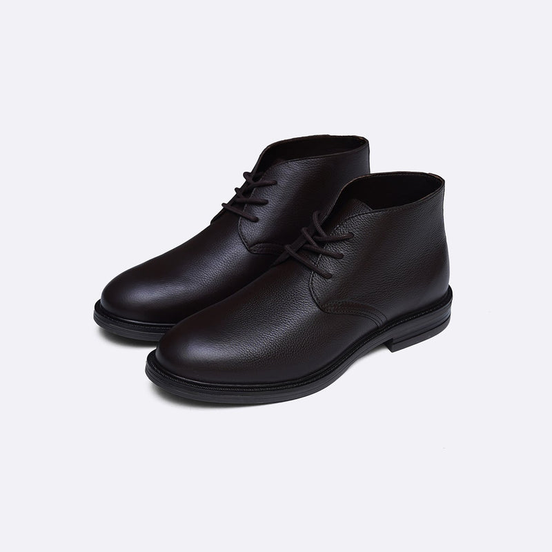 LACE UP LEATHER CHUKKA BOOT