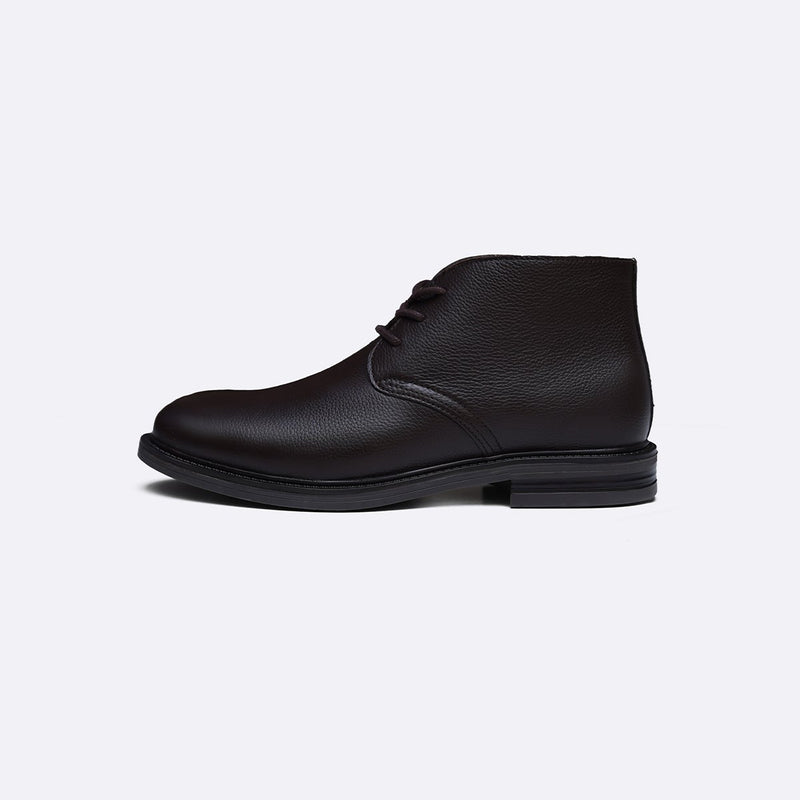 LACE UP LEATHER CHUKKA BOOT