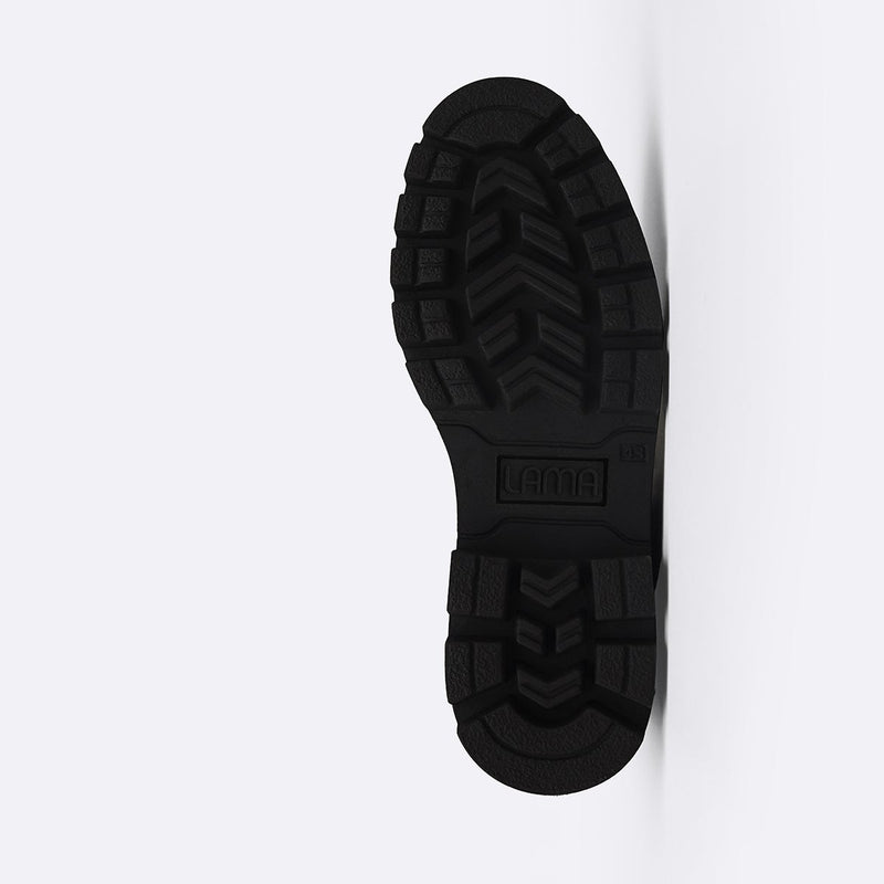 CHUNKY LEATHER BIKER BOOTS