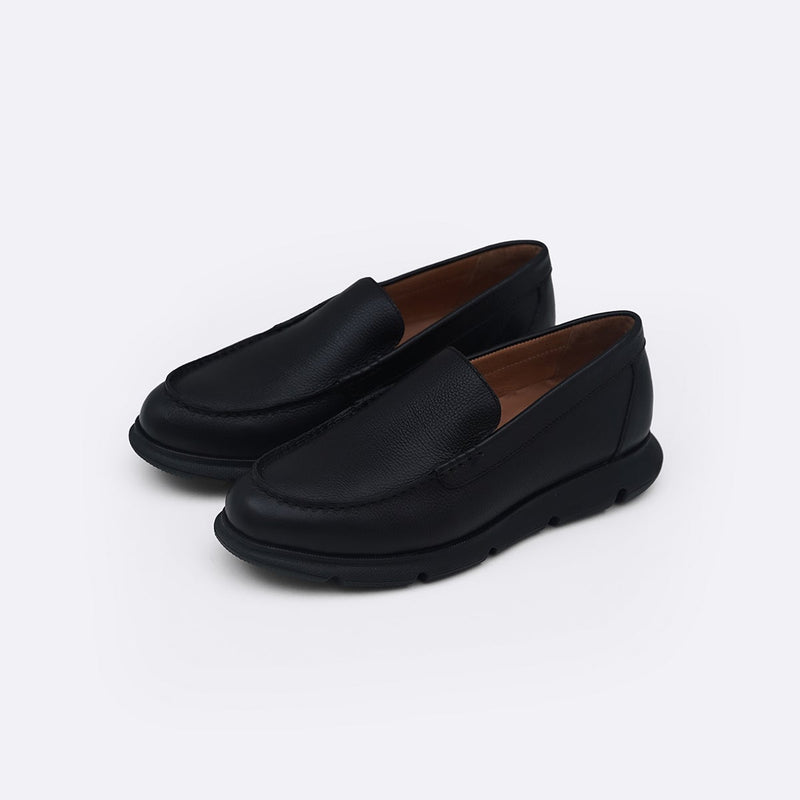AIR-SOLE LEATHER LOAFERS