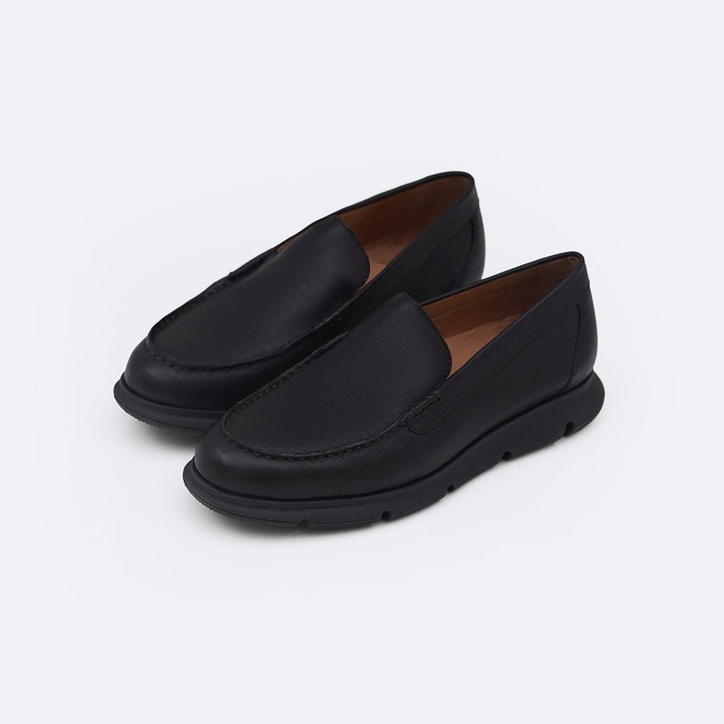 AIR-SOLE LEATHER LOAFERS