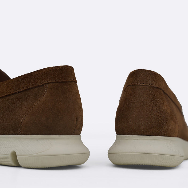 AIR-SOLE SUEDE LOAFERS