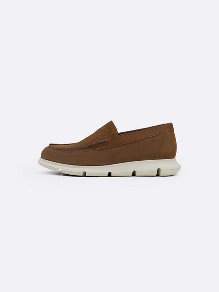 AIR-SOLE SUEDE LOAFERS