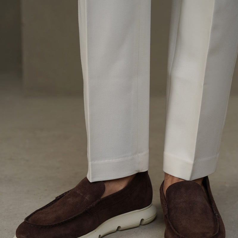 AIR-SOLE SUEDE LOAFERS