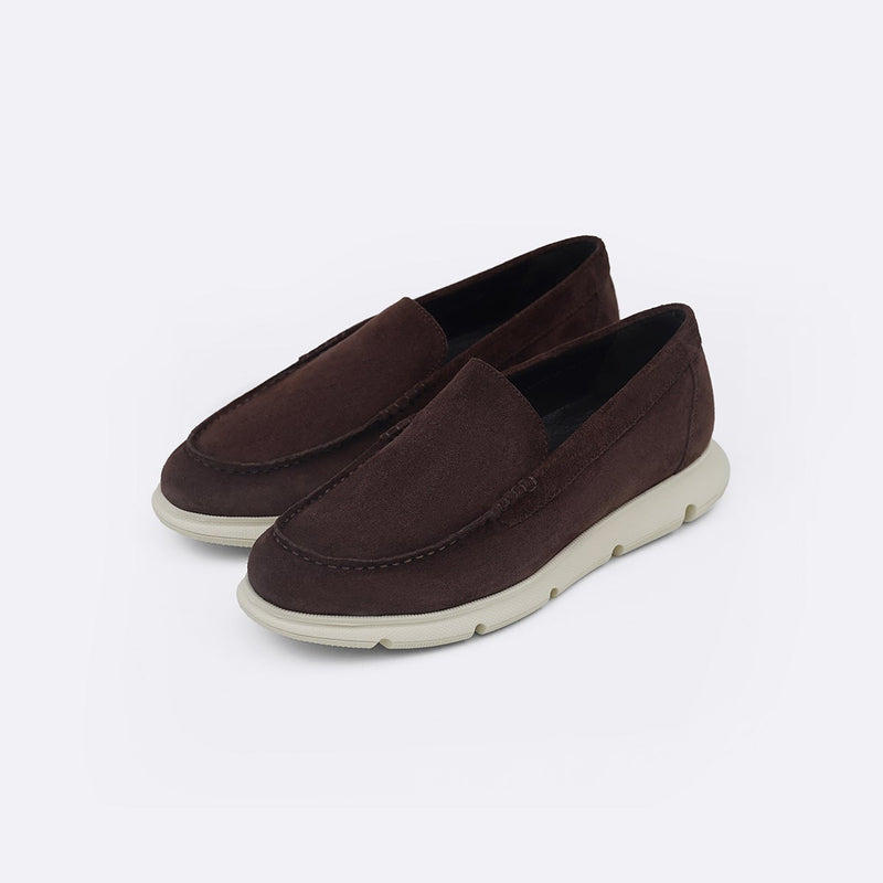 AIR-SOLE SUEDE LOAFERS