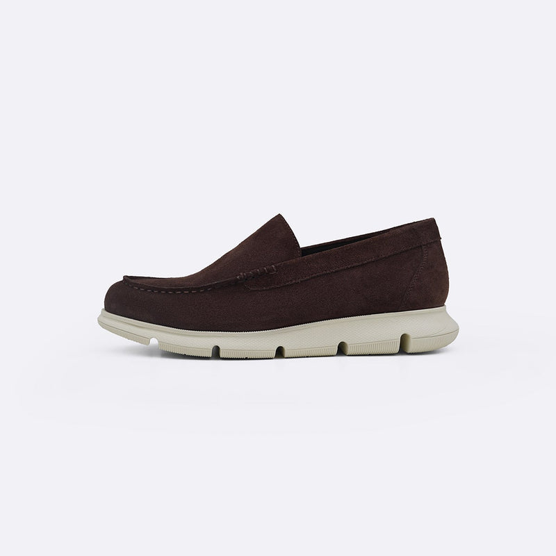 AIR-SOLE SUEDE LOAFERS