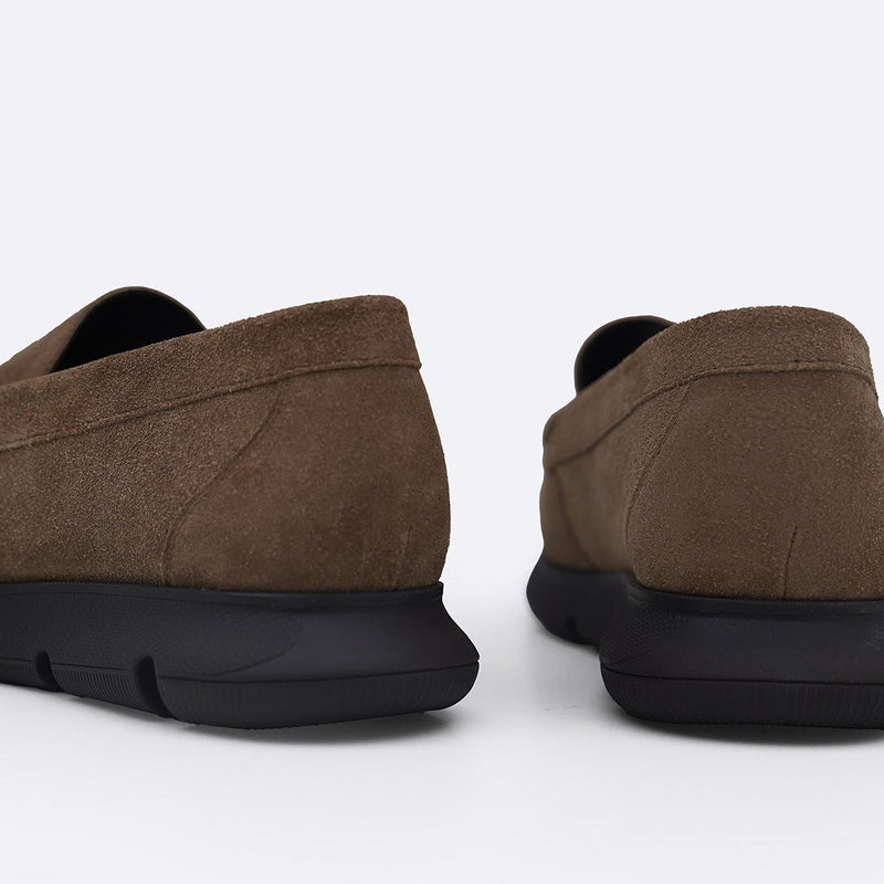 AIR-SOLE SUEDE LOAFERS