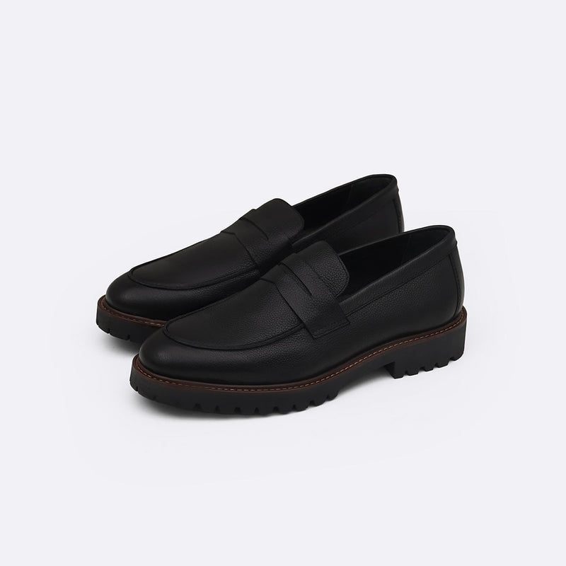CHUNKY LEATHER LOAFERS
