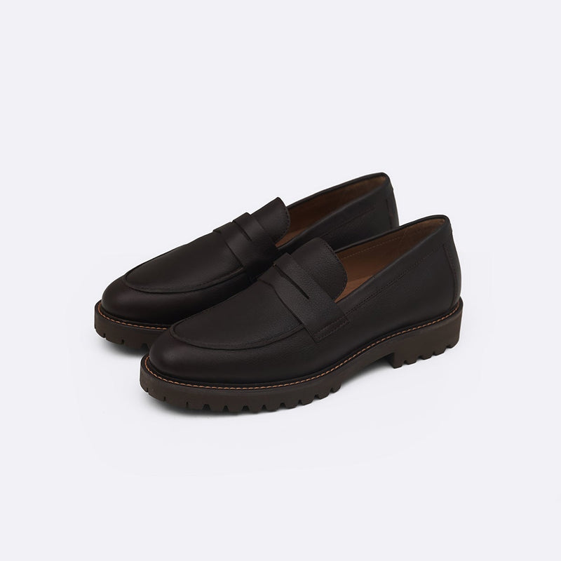 CHUNKY LEATHER LOAFERS