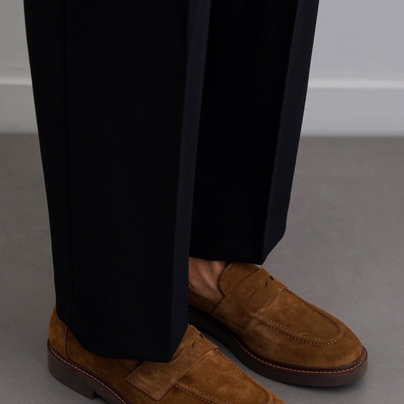 SUEDE LEATHER LOAFERS