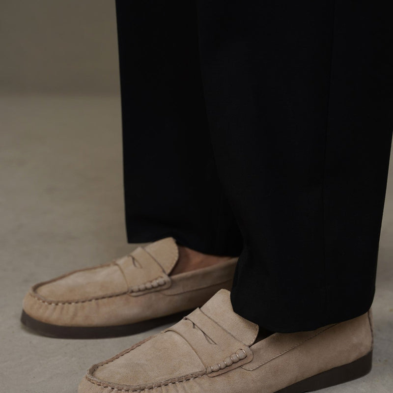 GOAT SUEDE LEATHER LOAFERS