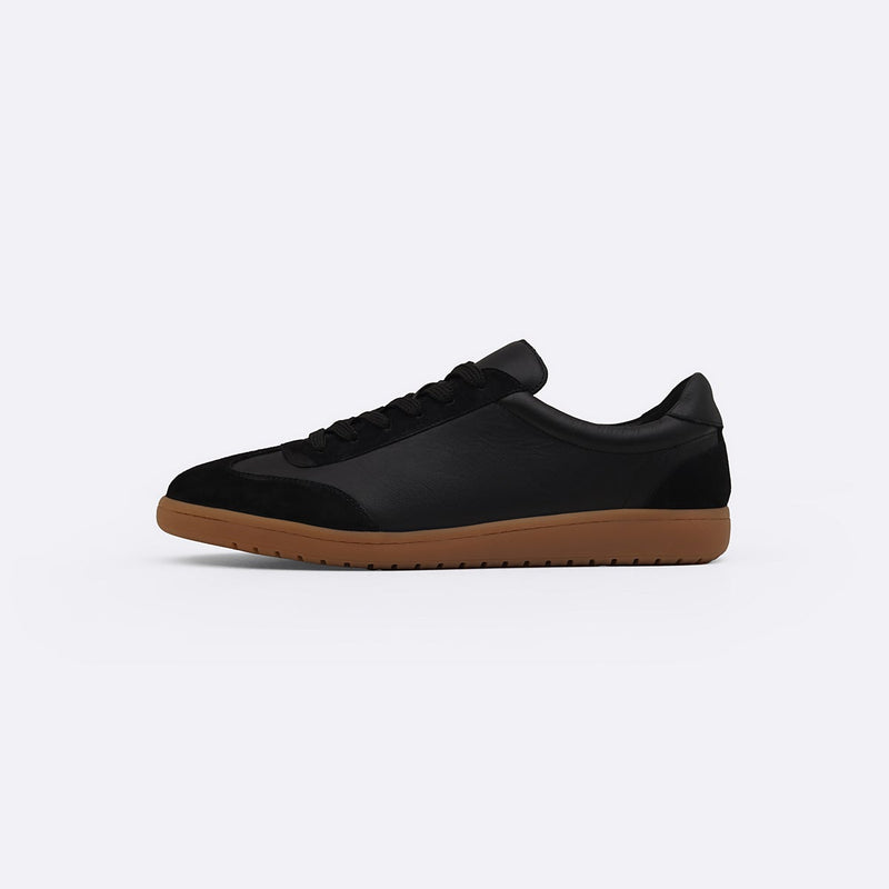 STREETWEAR LOW-TOP LEATHER SNEAKERS
