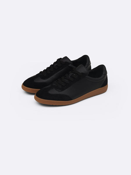 STREETWEAR LOW-TOP LEATHER SNEAKERS