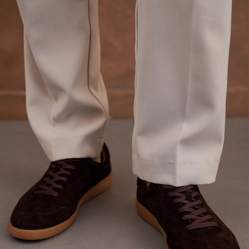 STREETWEAR LOW-TOP LEATHER SNEAKERS