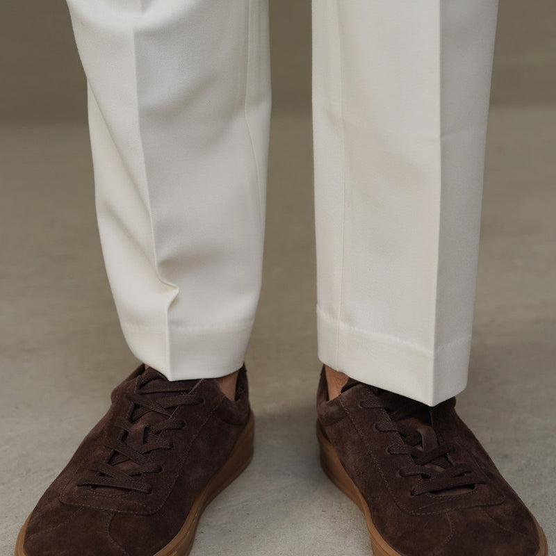 LOW-TOP LEATHER SNEAKERS