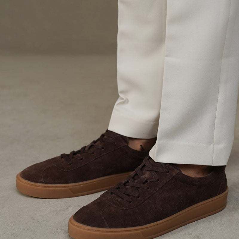 LOW-TOP LEATHER SNEAKERS