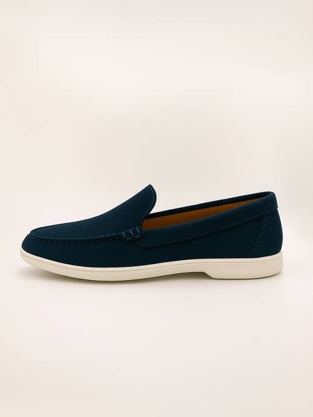 IVAR® Teal Blue Suede Loafers
