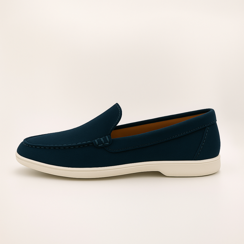 IVAR® Teal Blue Suede Loafers