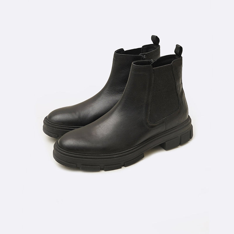 CHUNKY LEATHER BOOTS