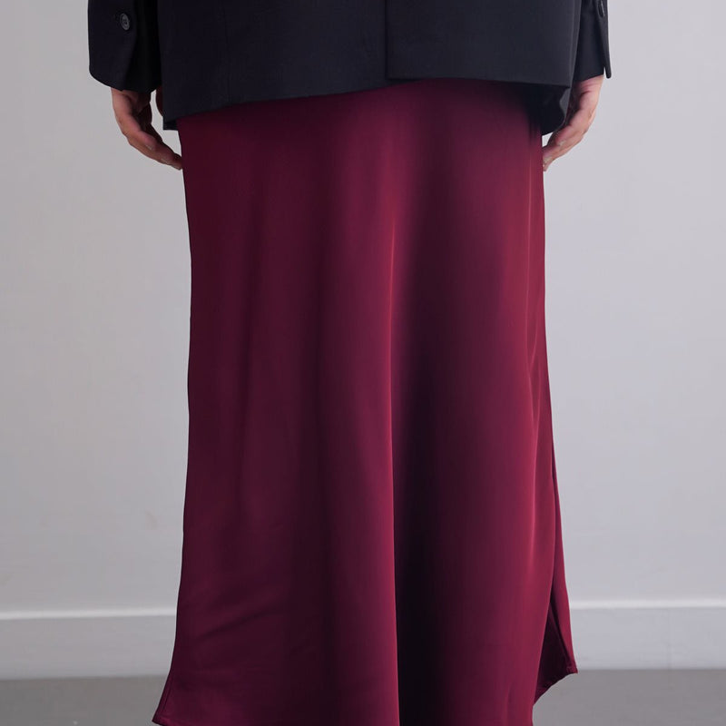 SATIN LONG SKIRT