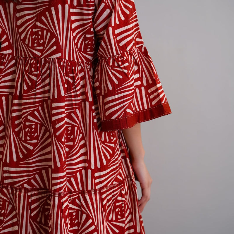 CINNAMON EMBROIDERED DRESS