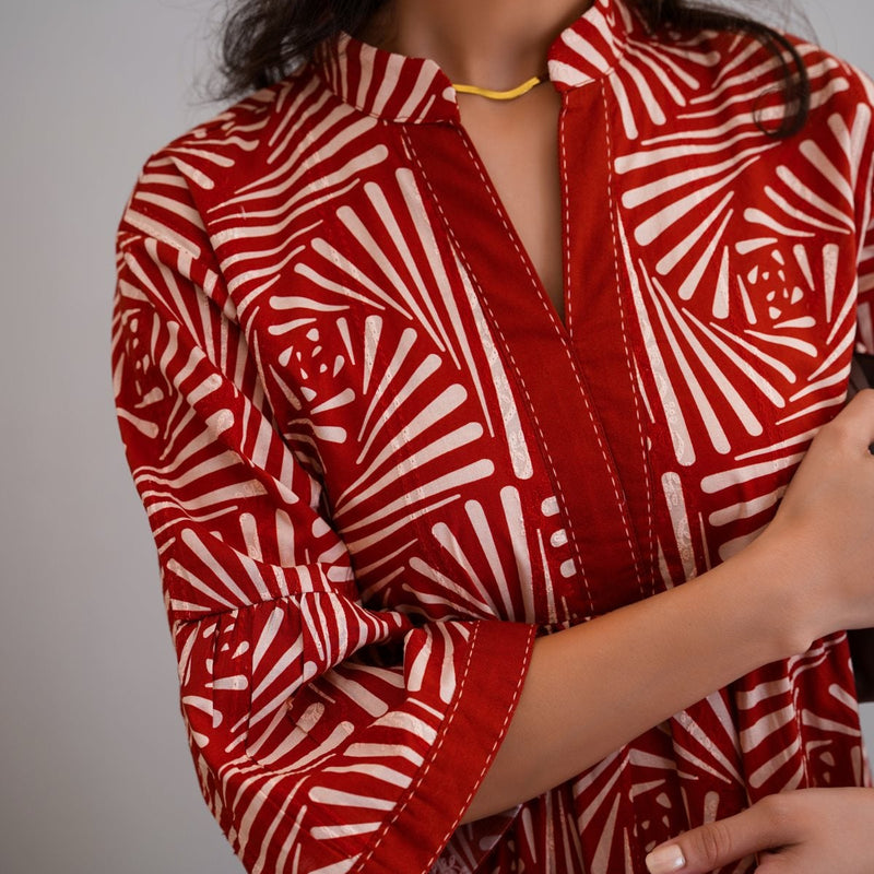 CINNAMON EMBROIDERED DRESS