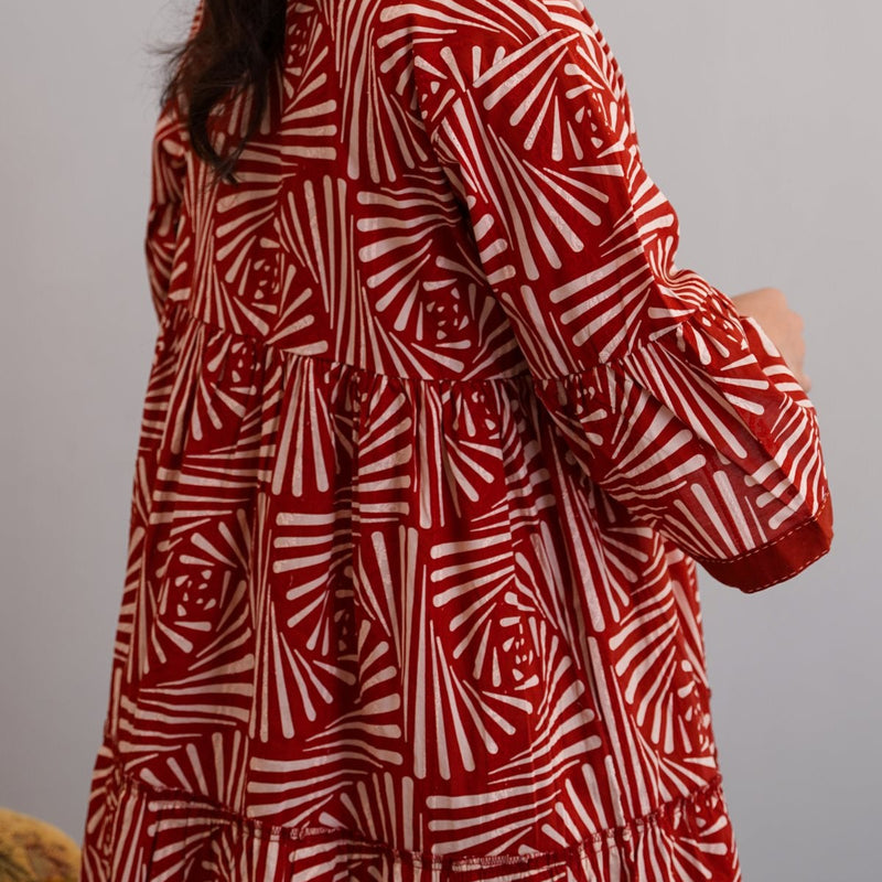 CINNAMON EMBROIDERED DRESS