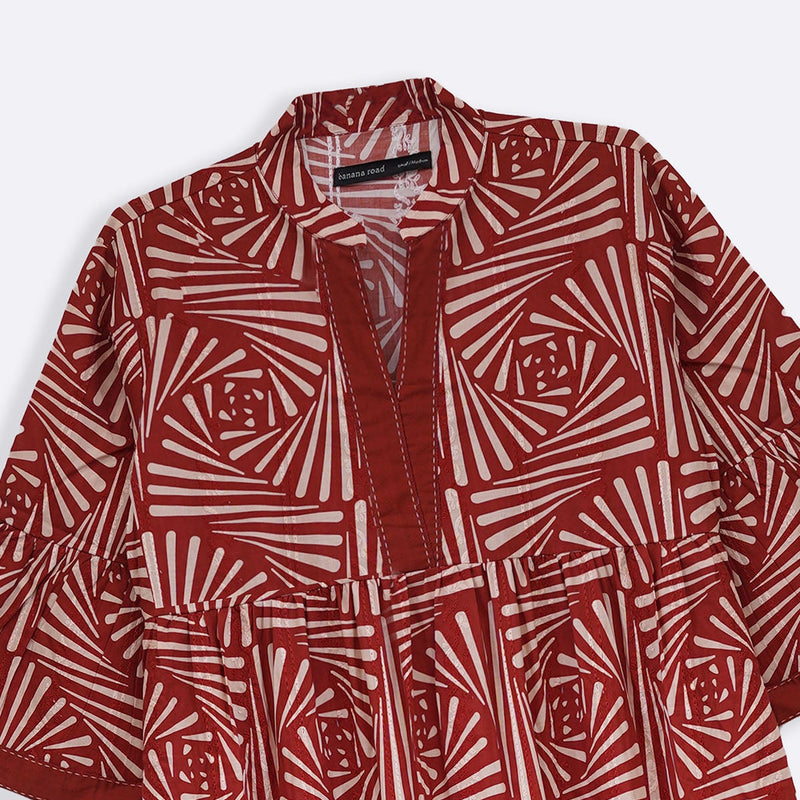 CINNAMON EMBROIDERED DRESS