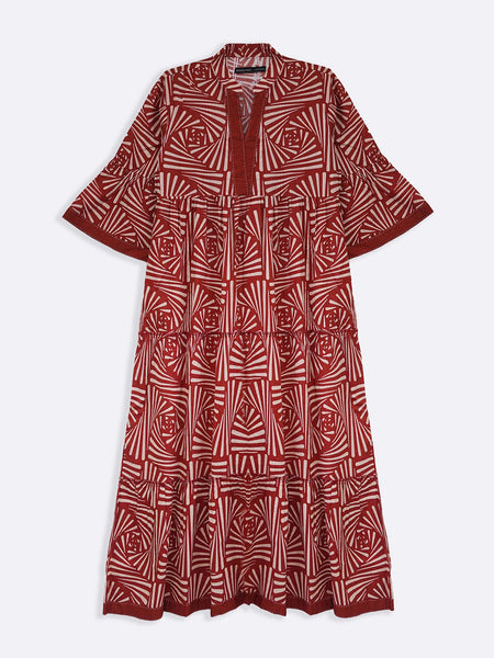 CINNAMON EMBROIDERED DRESS