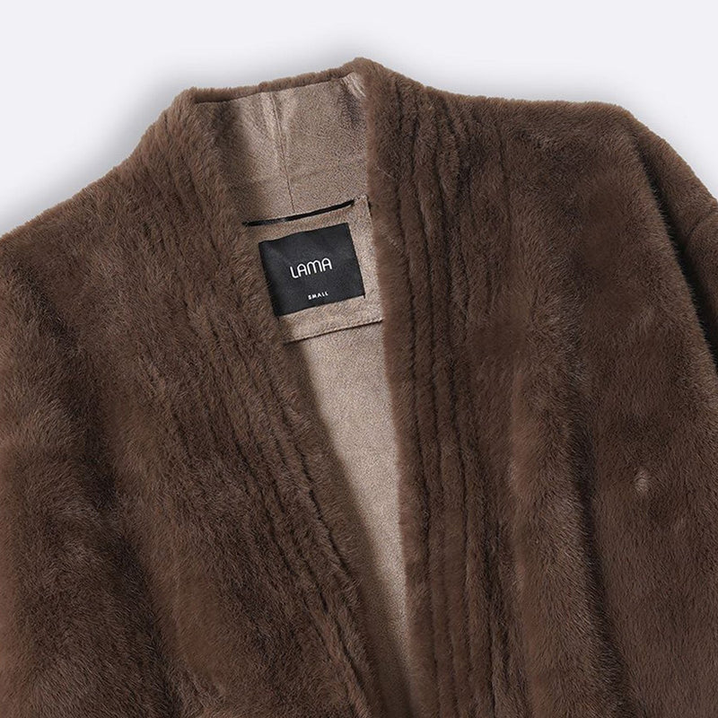 LUXE FUR WRAP COAT
