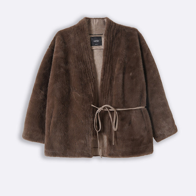 LUXE FUR WRAP COAT