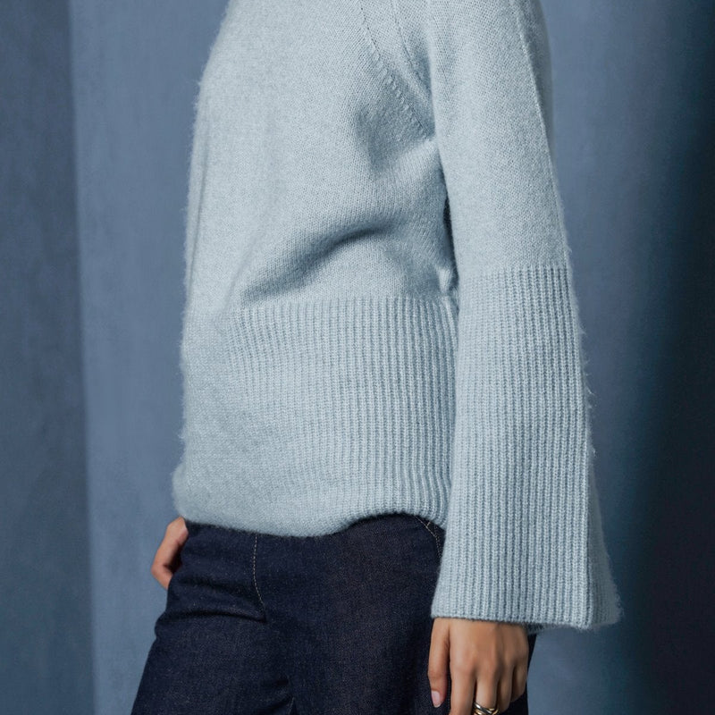 MOROCCO RIB SLEEVE SWEATER