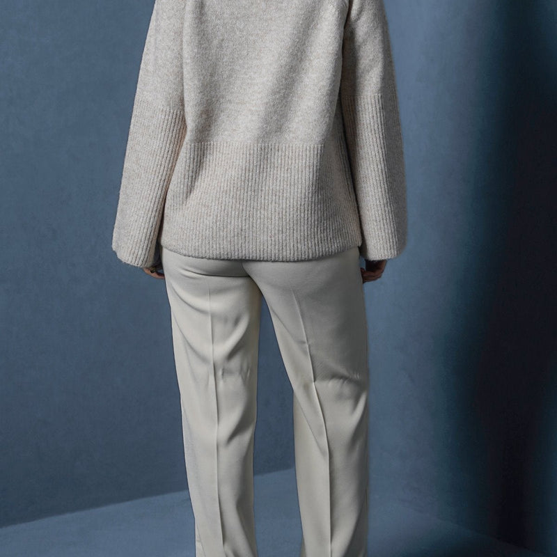 MOROCCO RIB SLEEVE SWEATER