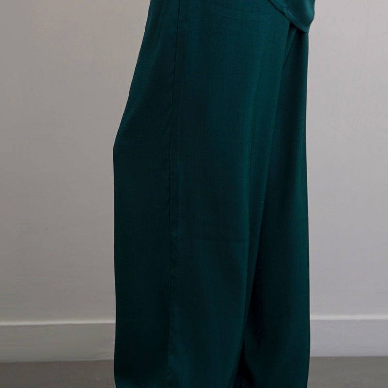 SLEEK SILK TROUSERS