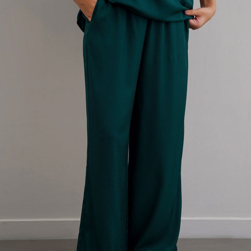 SLEEK SILK TROUSERS