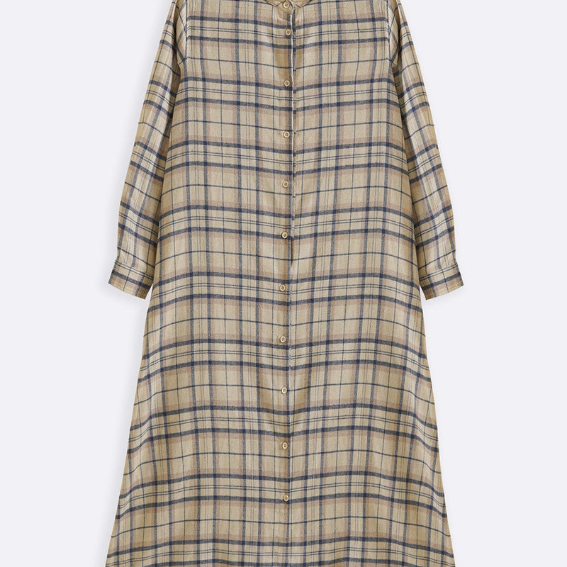 FLANNEL SHIRT DRESS