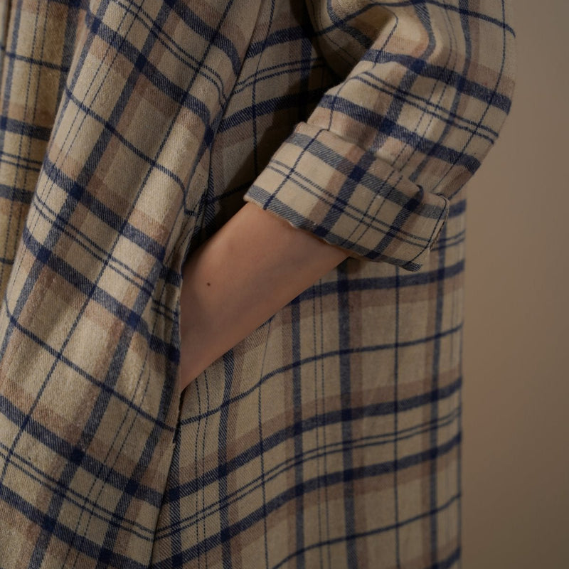 FLANNEL SHIRT DRESS