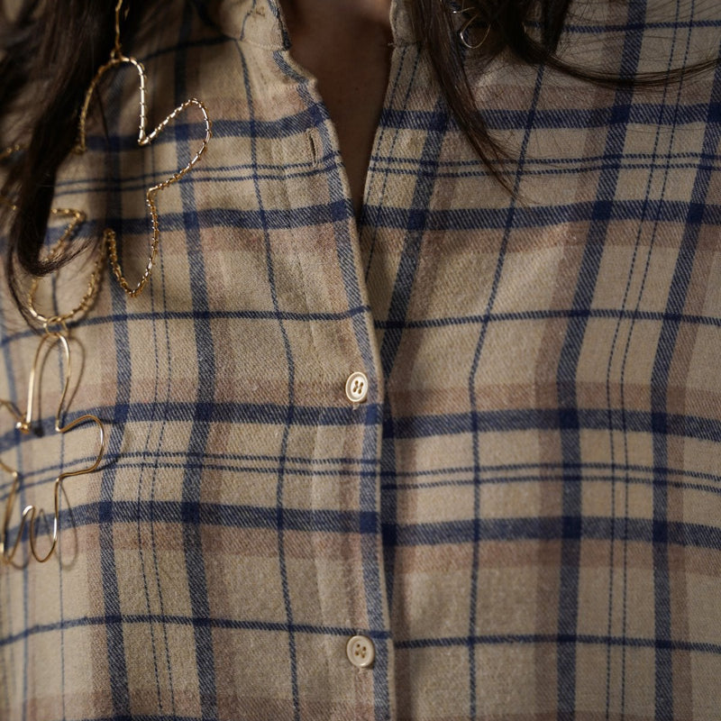 FLANNEL SHIRT DRESS