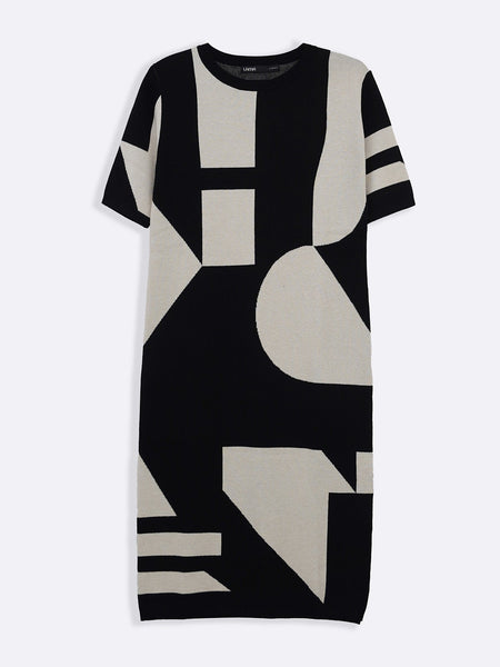 COLORBLOCK SWEATER DRESS