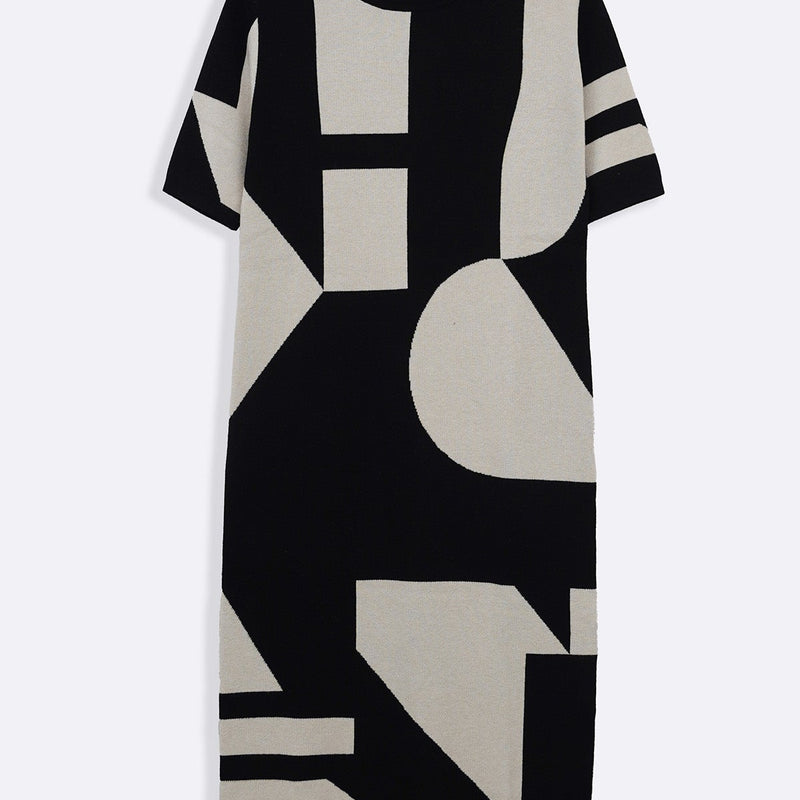COLORBLOCK SWEATER DRESS