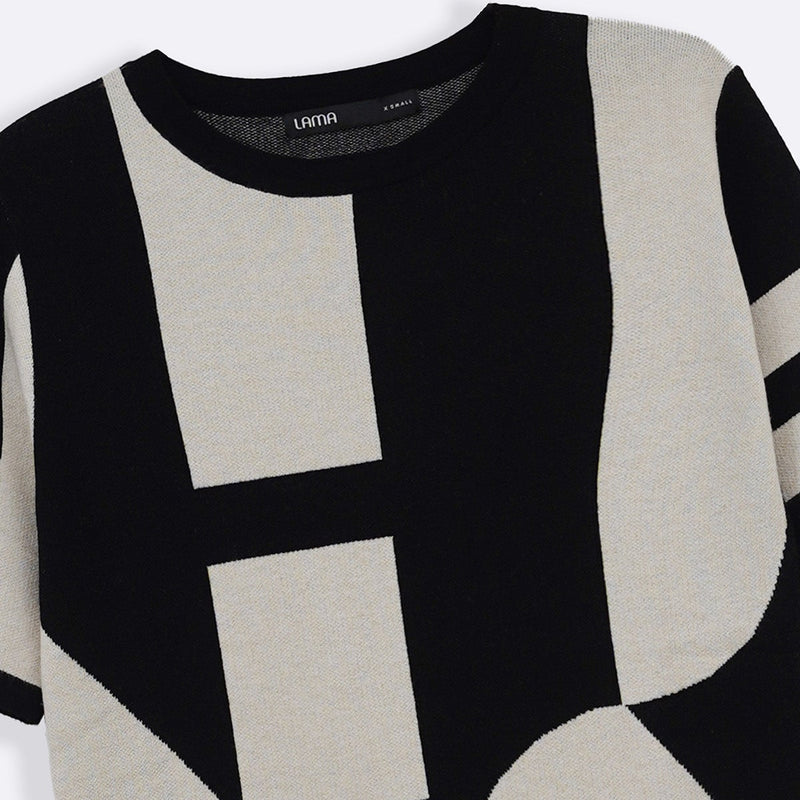 COLORBLOCK SWEATER DRESS