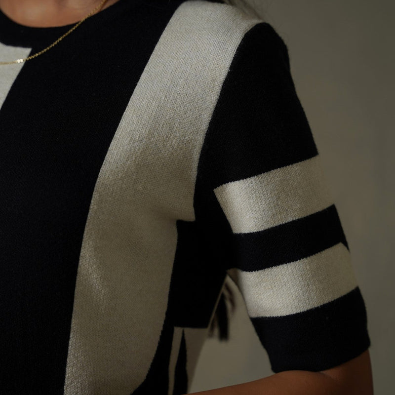 COLORBLOCK SWEATER DRESS