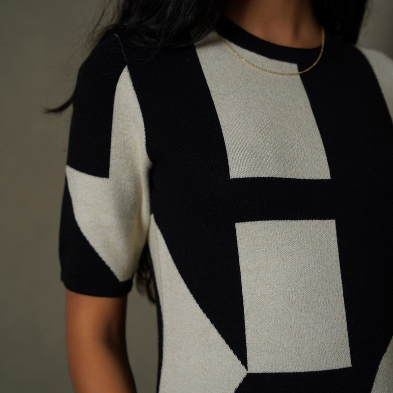 COLORBLOCK SWEATER DRESS