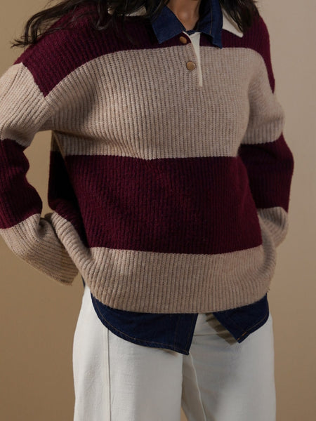 VARSITY STRIPE SWEATER