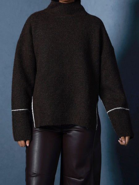 LINEA MOCKNECK SWEATER