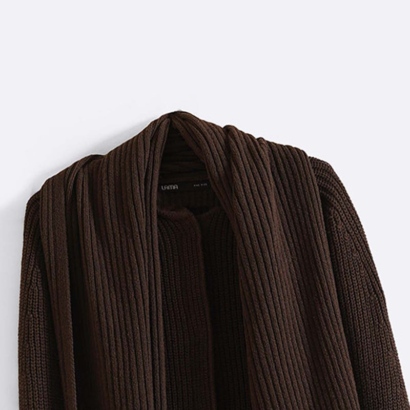 SHAWL COLLAR CARDIGAN