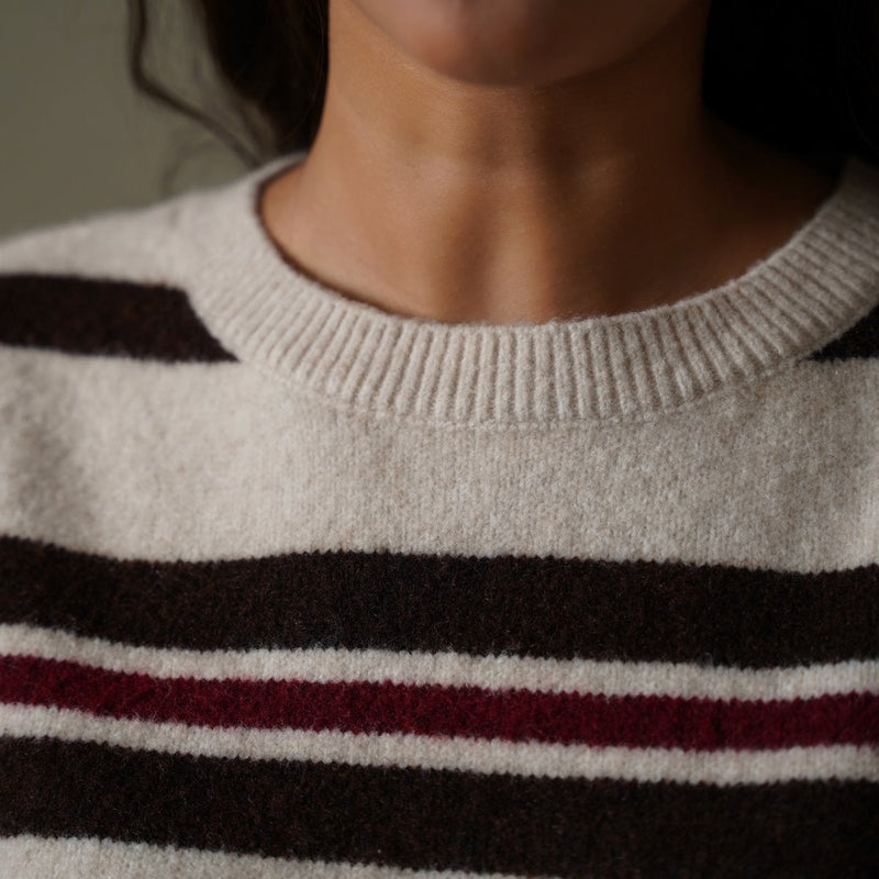 CAMPUS STRIPE SWEATER
