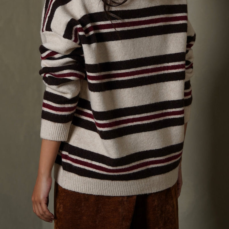CAMPUS STRIPE SWEATER