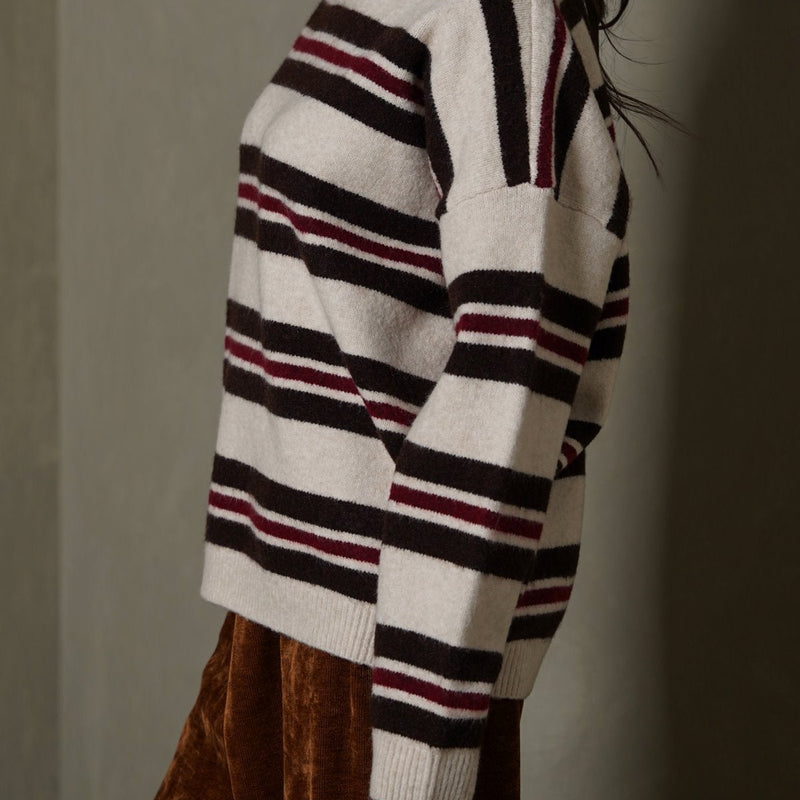 CAMPUS STRIPE SWEATER