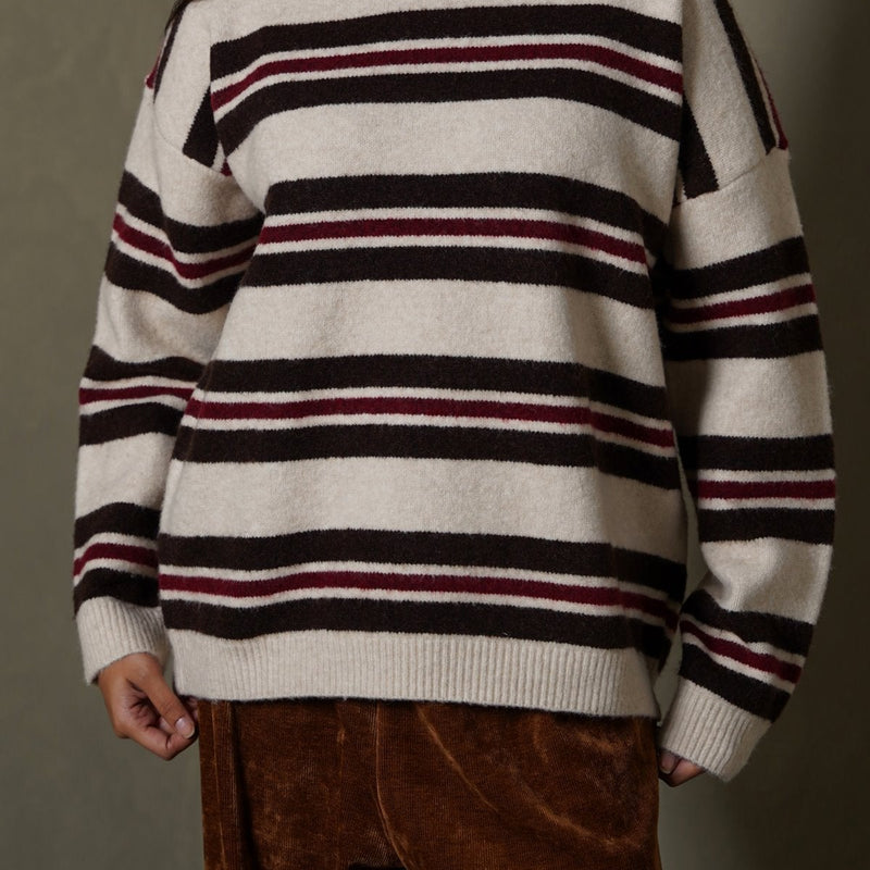 CAMPUS STRIPE SWEATER